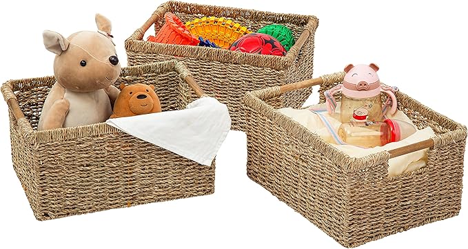 Large Wicker Basket Rectangular - Image 7