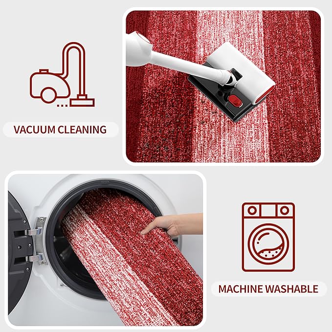 Kitinjoy Indoor Outdoor Door Mat, 48x32 Non-Slip Absorbent Dirt Trapper - Image 5