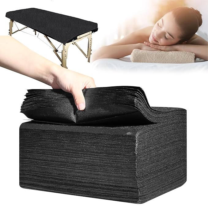 Disposable Bed Sheets 50 Pcs 31" x 71" Massage Table Sheets Non Woven Fabric by XATUMO
