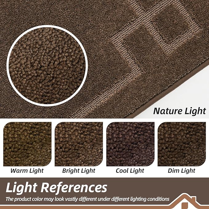 BEQHAUSE Door Mat 32" x 48", Non-Slip Door Mats Indoor Entryway Rugs Washable - Image 6