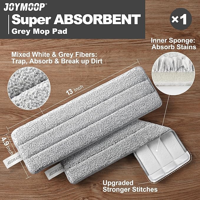 JOYMOOP White Flat Mop & Bucket - Image 9