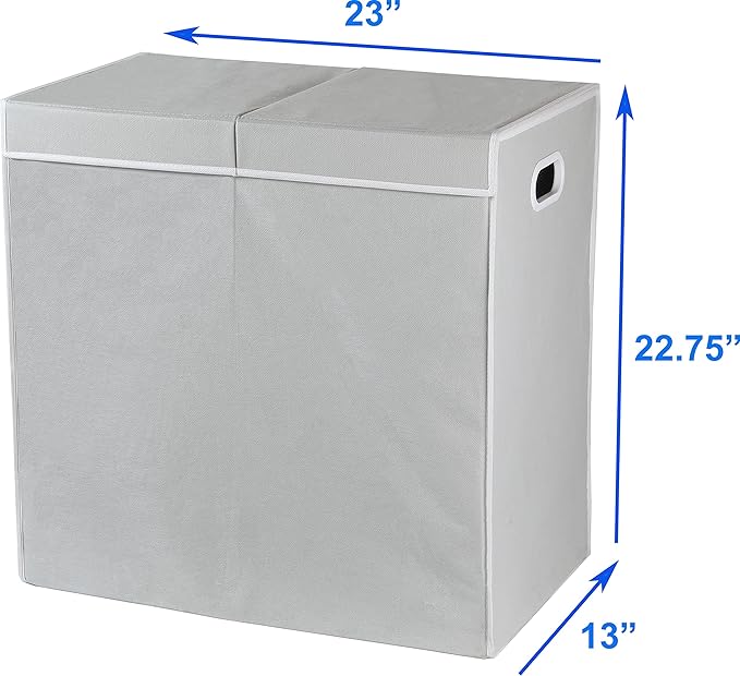 Simple Houseware Double Laundry Hamper - Image 7