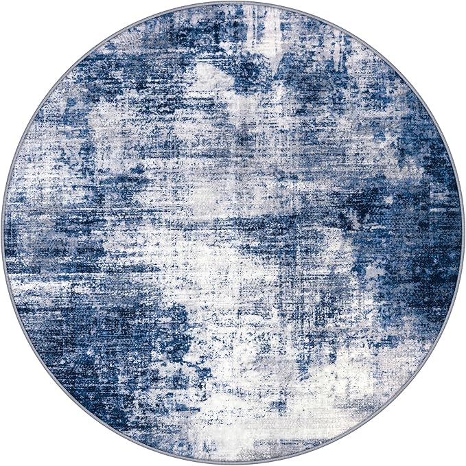 IOHOUZE Round Area Rug 5 Ft Circle Entryway Rugs Round Washable Door Mat Indoor - Image 9