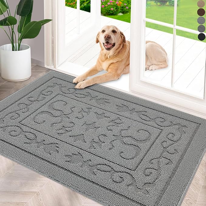 FONEYI Indoor Door Mat 20" x 32", Dirt Trapper Door Mats Non-Slip Entryway Rugs by FONEYI