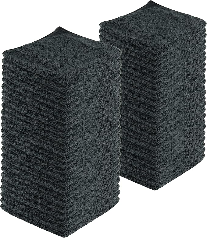 Microfiber Cleaning Cloths, 120 Pack, All-Purpose, Highly Absorbent, Washable by JDHomease