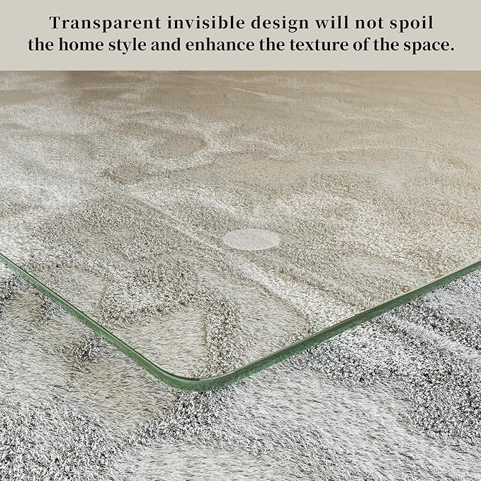 48" x 72" Glass Chair Mat, 1/5" Thick Office Chair Mat - Image 2