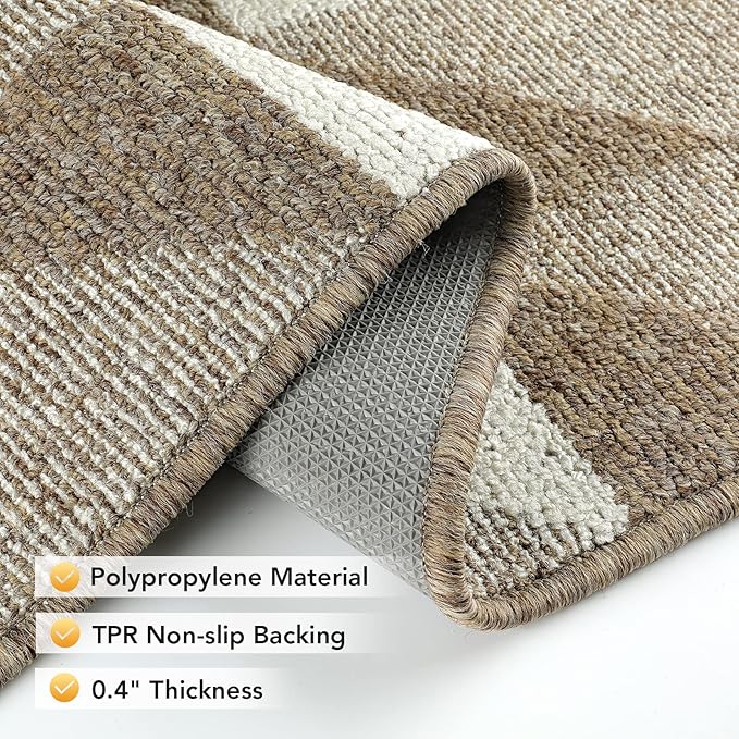 hicorfe Indoor Doormat, Low-Profile Absorbent Resist Dirt Entryway Doormat - Image 3