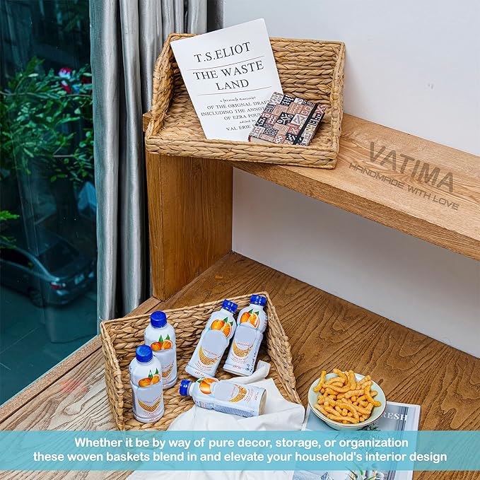VATIMA Water Hyacinth Storage Baskets - Image 8