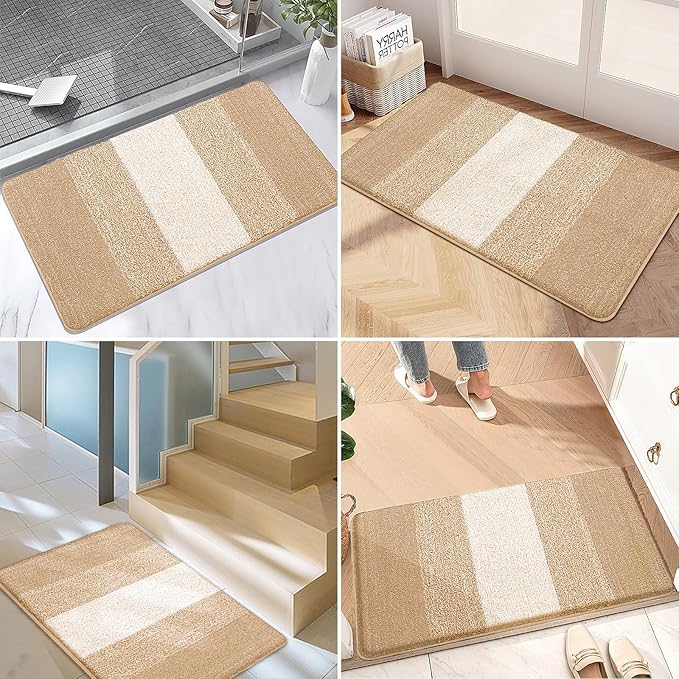 Kitinjoy Indoor Outdoor Door Mat, 48x30 Non-Slip Absorbent Dirt Trapper - Image 6