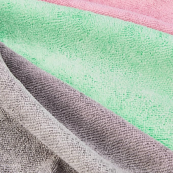 Amazon Basics Microfiber Cleaning Cloths, Ultra Soft and Absorbent, Free from - Image 3