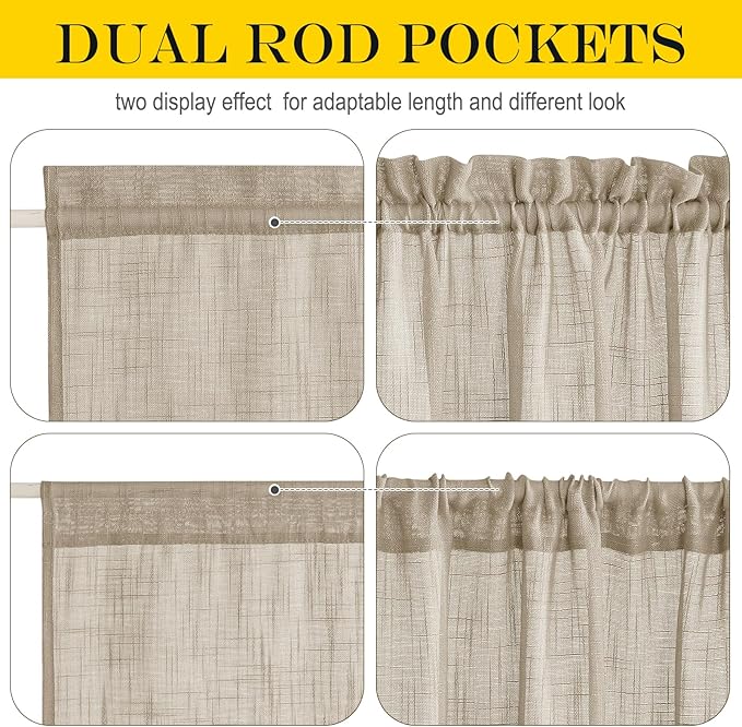 NICETOWN Sheer Back Door Curtain - Image 2