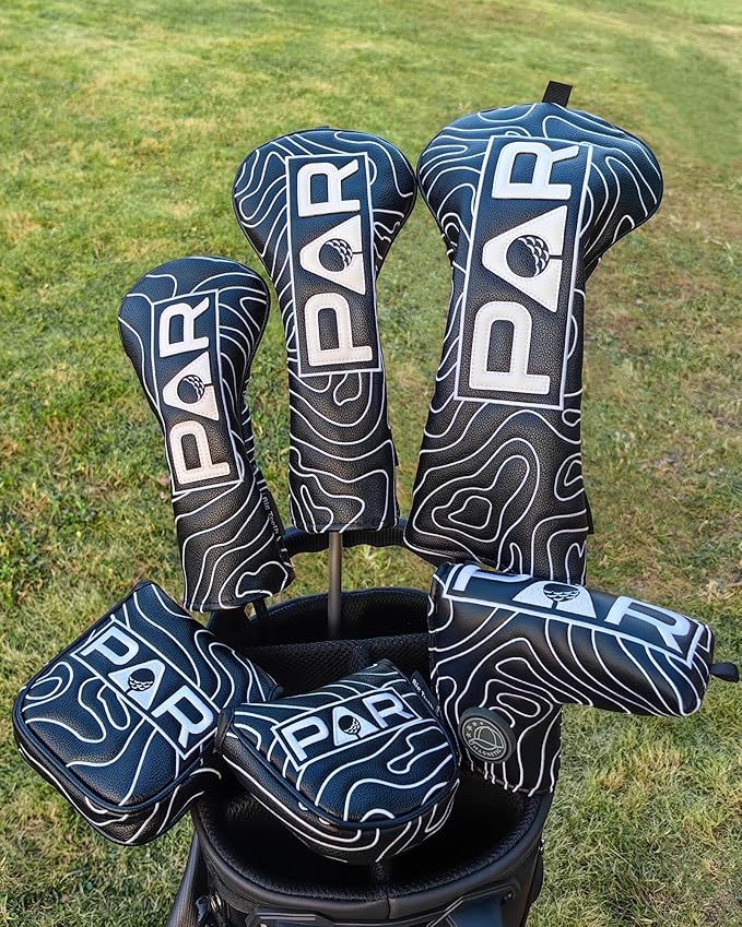 Big Teeth Golf Club Covers Full Set Driver Headcover Fairway Wood Hybrid Golf - Image 9