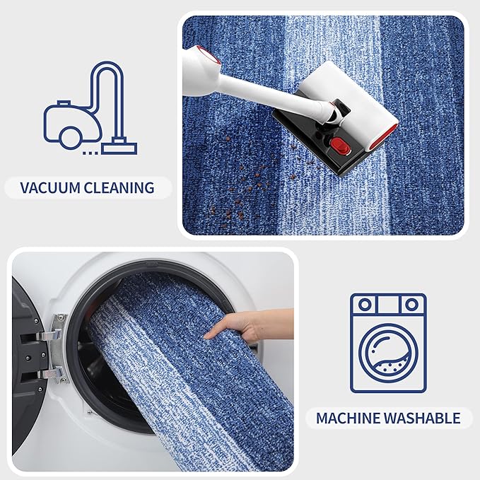 Kitinjoy Indoor Outdoor Door Mat, 48x32 Non-Slip Absorbent Dirt Trapper - Image 5