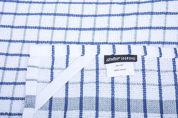AMOUR INFINI Terry Dish Towels Pack of 4 Highly Absorbent Quick Dry Super Soft - Image 6