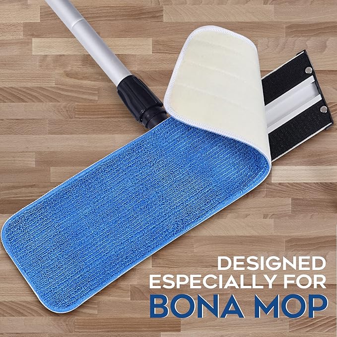 Matthew 18'' Microfiber Spray Mop Replacement Pads Heads - Image 4