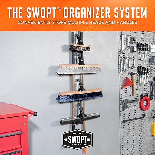 SWOPT Garage Kit — Includes 48” and 60” Wooden Handles, Smooth Surface Push - Image 10