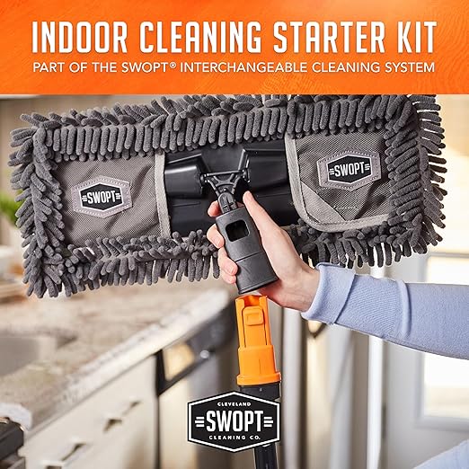 SWOPT Indoor Kit — Includes 18” Dust Mop, Cotton Mop, Angle Broom, 48” and 60” - Image 5