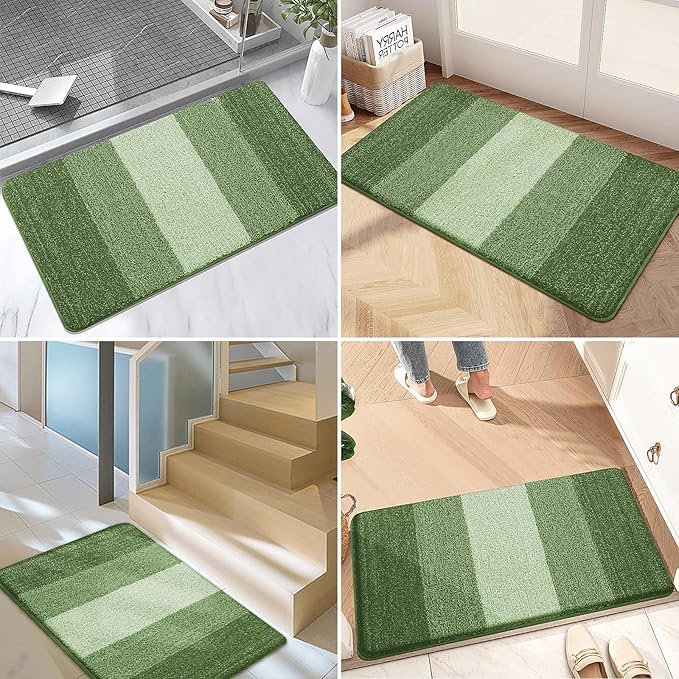 Kitinjoy Indoor Outdoor Door Mat, 48x32 Non-Slip Absorbent Dirt Trapper - Image 6