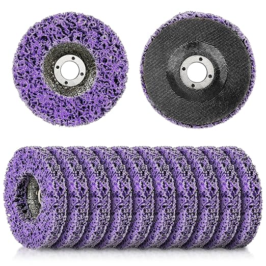 WICHEMI 10 Pack 4'' x 5/8'' Strip Discs Rust Remover Paint Stripping Wheel - Image 8