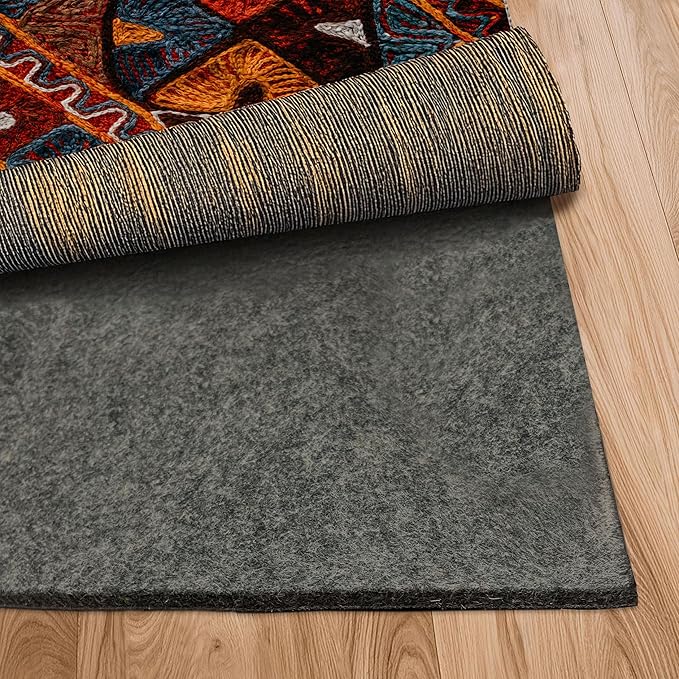 Nevlers 5'x7' Felt TPO Non Slip Rug Pad | 1/4" Thick Rug Cushion | Anti Slip by Nevlers
