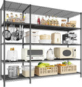 52.36" W Storage Shelves Metal Shelving Unit Load 1400LBS 5 Tier Wire Shelf by Romorgniz