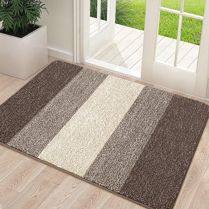 Kitinjoy Indoor Outdoor Door Mat, 48x32 Non-Slip Absorbent Dirt Trapper - Image 7