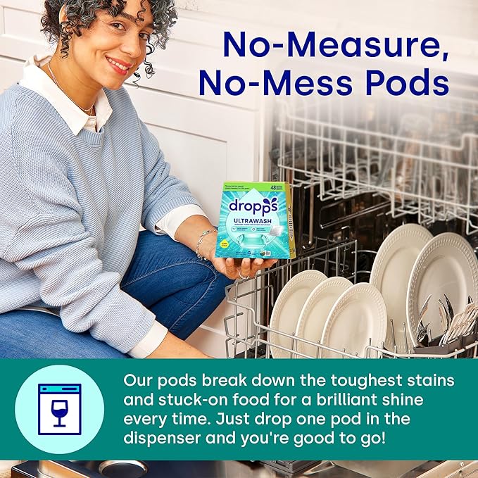 Dropps UltraWash Dishwasher Pods, Fresh Rain - Image 4