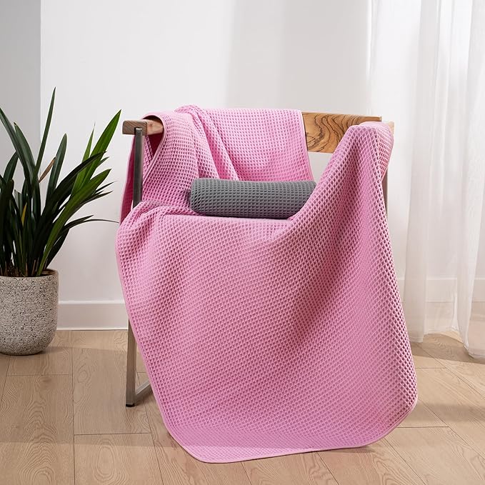 POLYTE Microfiber Oversize Quick Dry Lint Free Bath Towel, 60 x 30 in, 4 Pack - Image 6