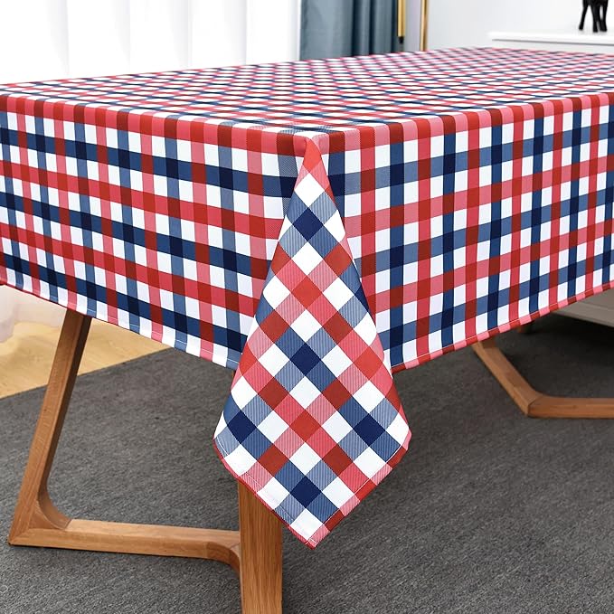 Waterproof Plaid Tablecloth Fabric - Image 8