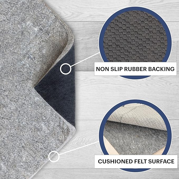 RUGPADUSA - Dual Surface - 6'7" x 9' - 3/8" Thick - Felt + Rubber - Enhanced - Image 3