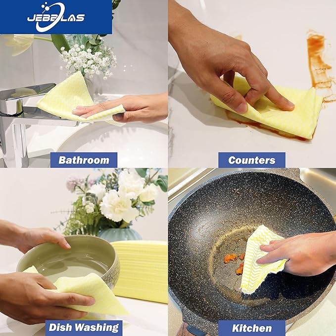 JEBBLAS Reusable Cleaning Cloths Handi Wipes Reusable Cloths Dry Cleaning - Image 6