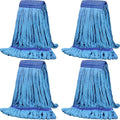 Lallisa 4 Pcs Commercial Mop Head Replacement Tube Microfiber Industrial Looped by Lallisa