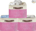 SIMPLE HOUSEWARE Large Fabric Storage Bin, 3 Pack by SimpleHouseware