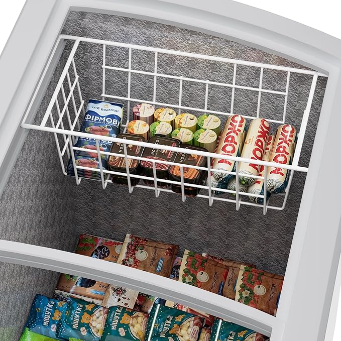 SANNO Chest Freezer Baskets Organizer, Deep Freezer Baskets Bin Sturdy Metal - Image 5