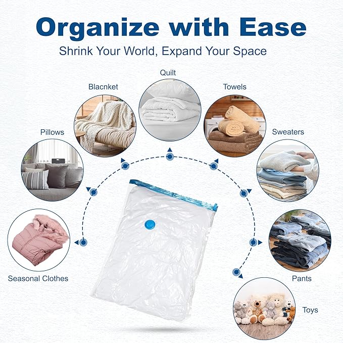 HOUSE DAY 18 Pack Vacuum Storage Bags - Image 9