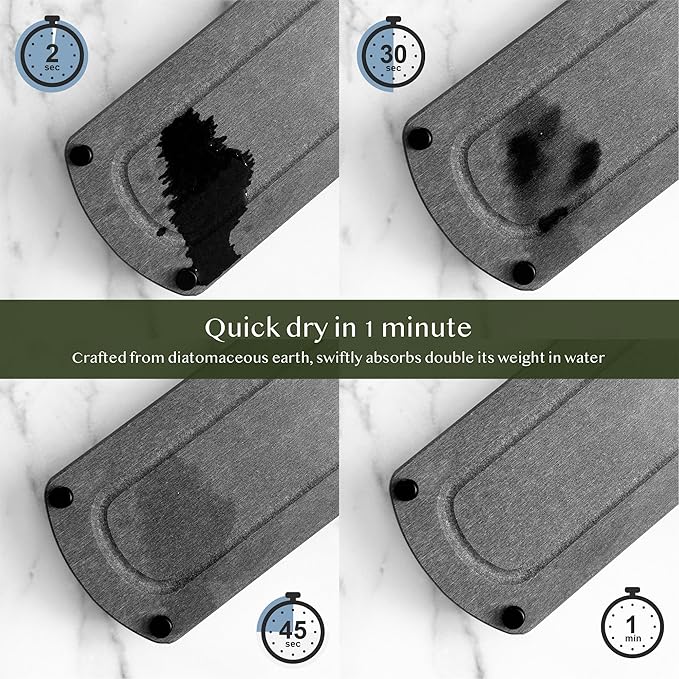 2PCS Water Absorbing Stone Soap Tray - Image 2