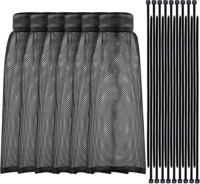 Shappy 24 Pieces Washing Machine Lint Traps and Cable Ties Set 6 Nylon Mesh by Shappy
