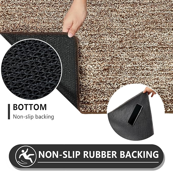 REFETONE Indoor Doormat, Front Door Mat 32"x48" Absorbent Rubber Backing Non - Image 5