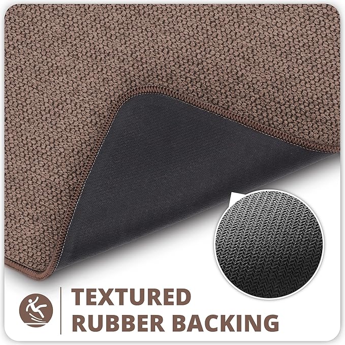 Bathroom Rugs Set 2 Pieces, Thin Bathroom Mats, Toilet Rugs, Quick Dry - Image 5