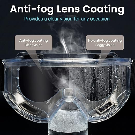 AirGearPro Vision-1000 Anti-Fog Safety Goggles | Impact Resistant Protective - Image 3