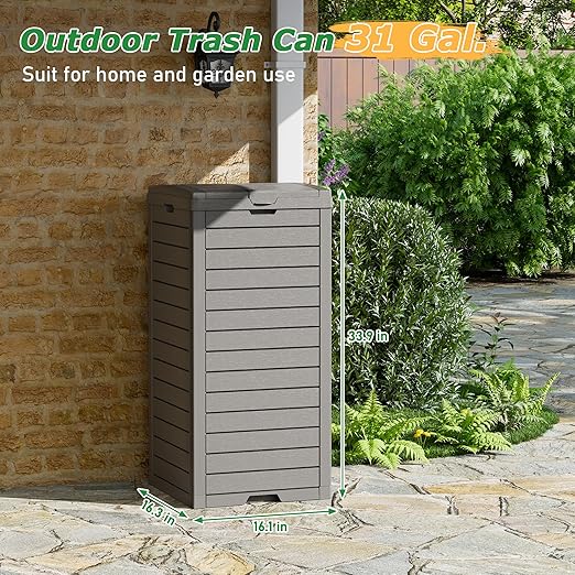 NUNU LAB 31 Gal Outdoor Trash Can - Image 2