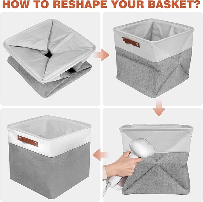 11in Open Fabric Storage Basket - Image 7