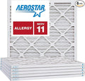 Aerostar 8x8x1 MERV 11, Pleated Air Filter, Box of 6, Made in the USA by AirFiltersDelivered