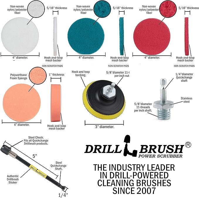 Drillbrush Stainless Steel Cleaning Brush Set, 21-Piece - Image 7