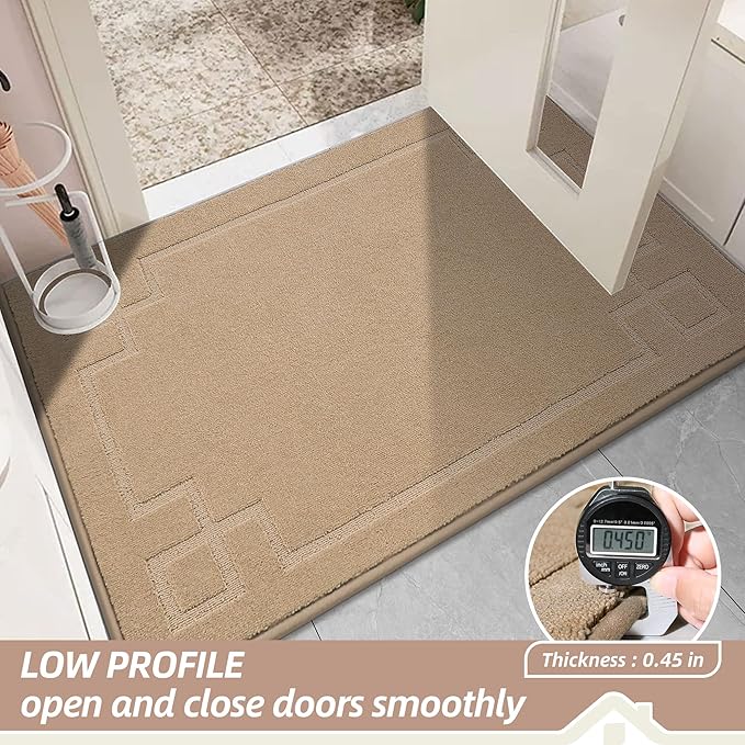 BEQHAUSE Door Mat 24" x 36", Non-Slip Door Mats Indoor Entryway Rugs Washable - Image 4