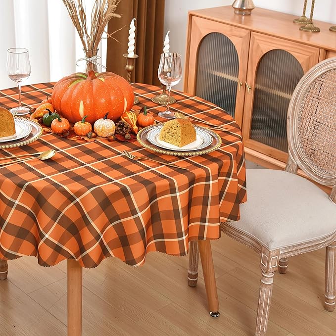 Waterproof Plaid Tablecloth Fabric - Image 8