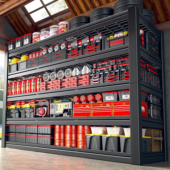 60.1" W Garage Shelving 3125LBS Metal Shelving Extra Wide Storage Shelves by Unknown