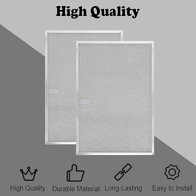 Wadoy BPS1FA36 Range Hood Filter 11-3/4" X 17-1/4" X 3/8", 2 Pack Aluminum Mesh - Image 6