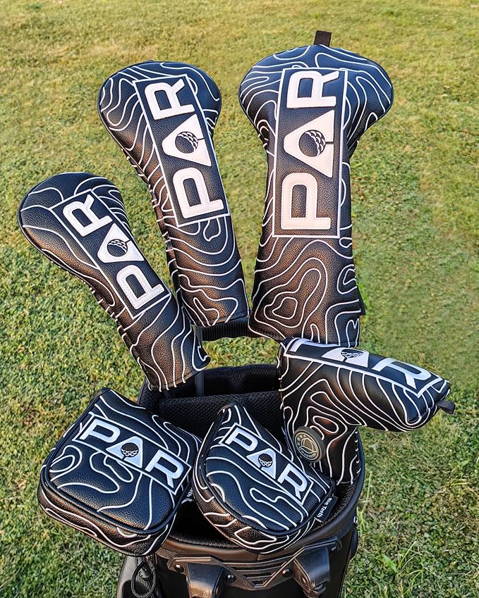 Big Teeth Golf Club Covers Full Set Driver Headcover Fairway Wood Hybrid Golf - Image 4