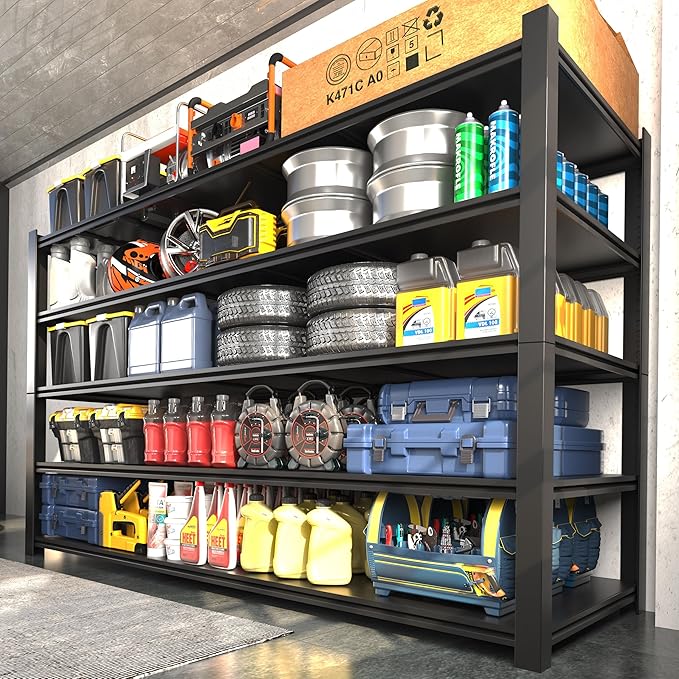 60"W Garage Shelving Heavy Duty Metal Shelving 3000LBS Storage Shelves - Image 2
